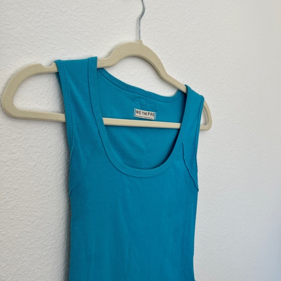 We The Free Hummingbird Vibrant Blue Tank Top - Picture 3 of 5